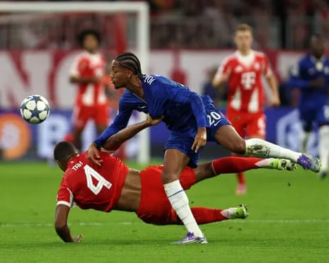 The Blues' boss explodes when the German giants center-back Jonathan Tah avoids dismissal during Champions League defeat